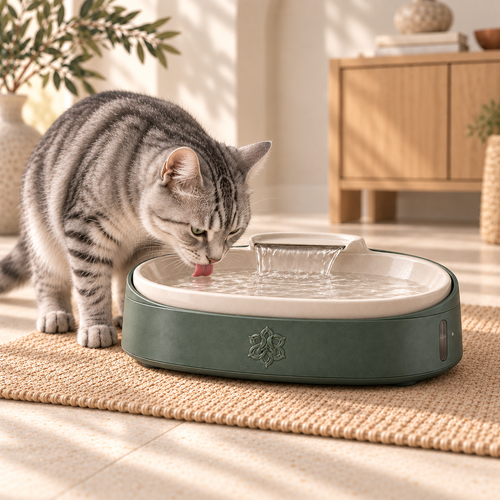 Avernoza® Veil Smart Ceramic Fountain