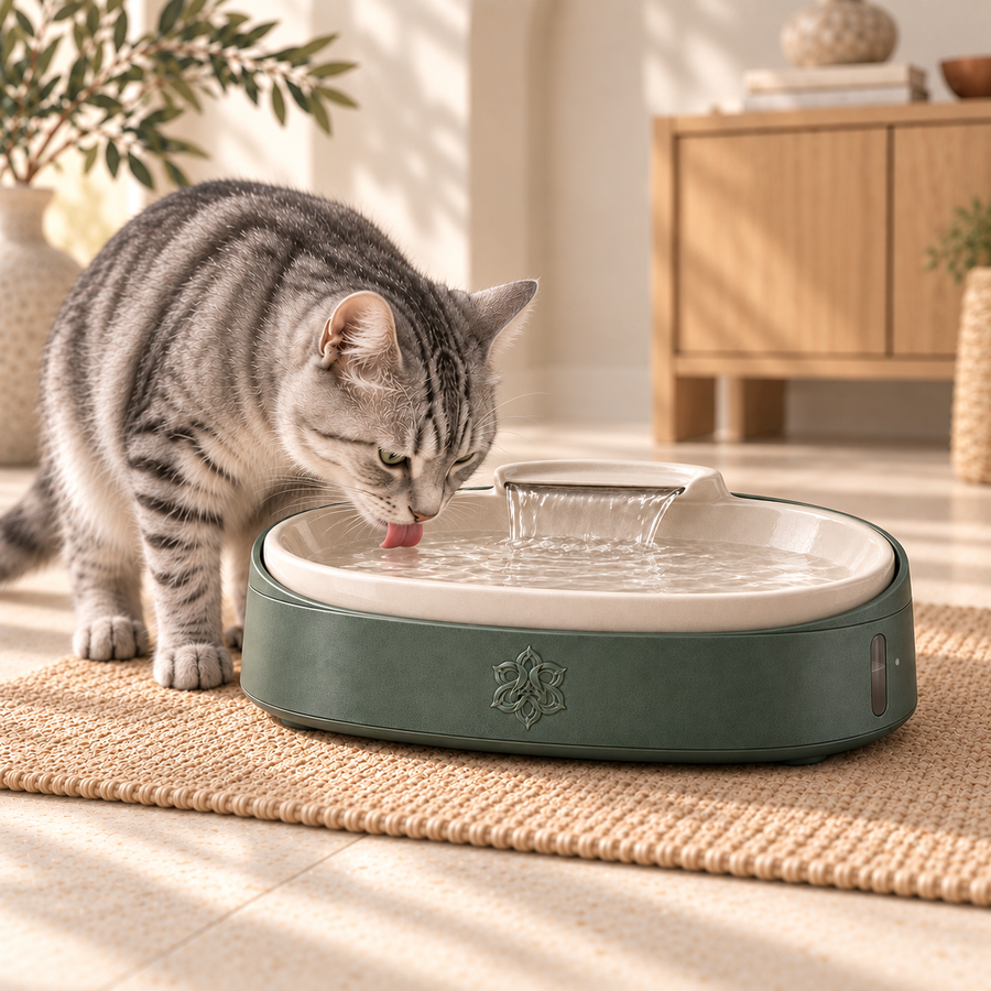 Avernoza® Veil Smart Ceramic Fountain
