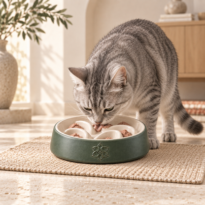 Avernoza® Arc Slow-Feed Ceramic Bowl