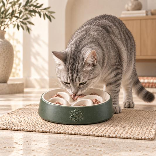 Avernoza® Arc Slow-Feed Ceramic Bowl