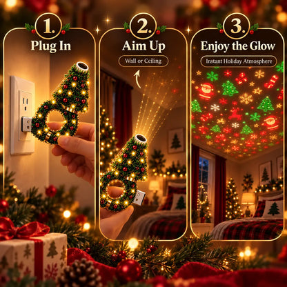 🎄🎃2026 New USB Plug-In Christmas Projector Night Light