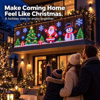 🧱📲Smart RGB LED Curtain Lights|🪟 Your Home. Your Holiday Light Show. All from Your Phone.