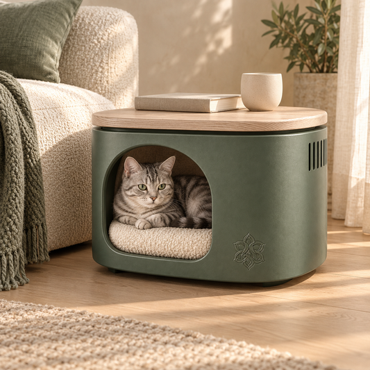 Avernoza® Haven Sculptural Cat Side Table