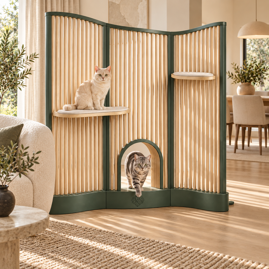 Avernoza® Threshold Freestanding Cat Partition