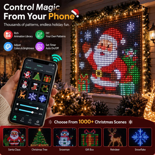 🎁🎄📱Smart RGB LED String Lights |🧱 Your Holiday Light Show, Controlled from Your Phone