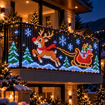 🎄 DIY Bluetooth Christmas Curtain Lights | Create Your Own Light Show ✨