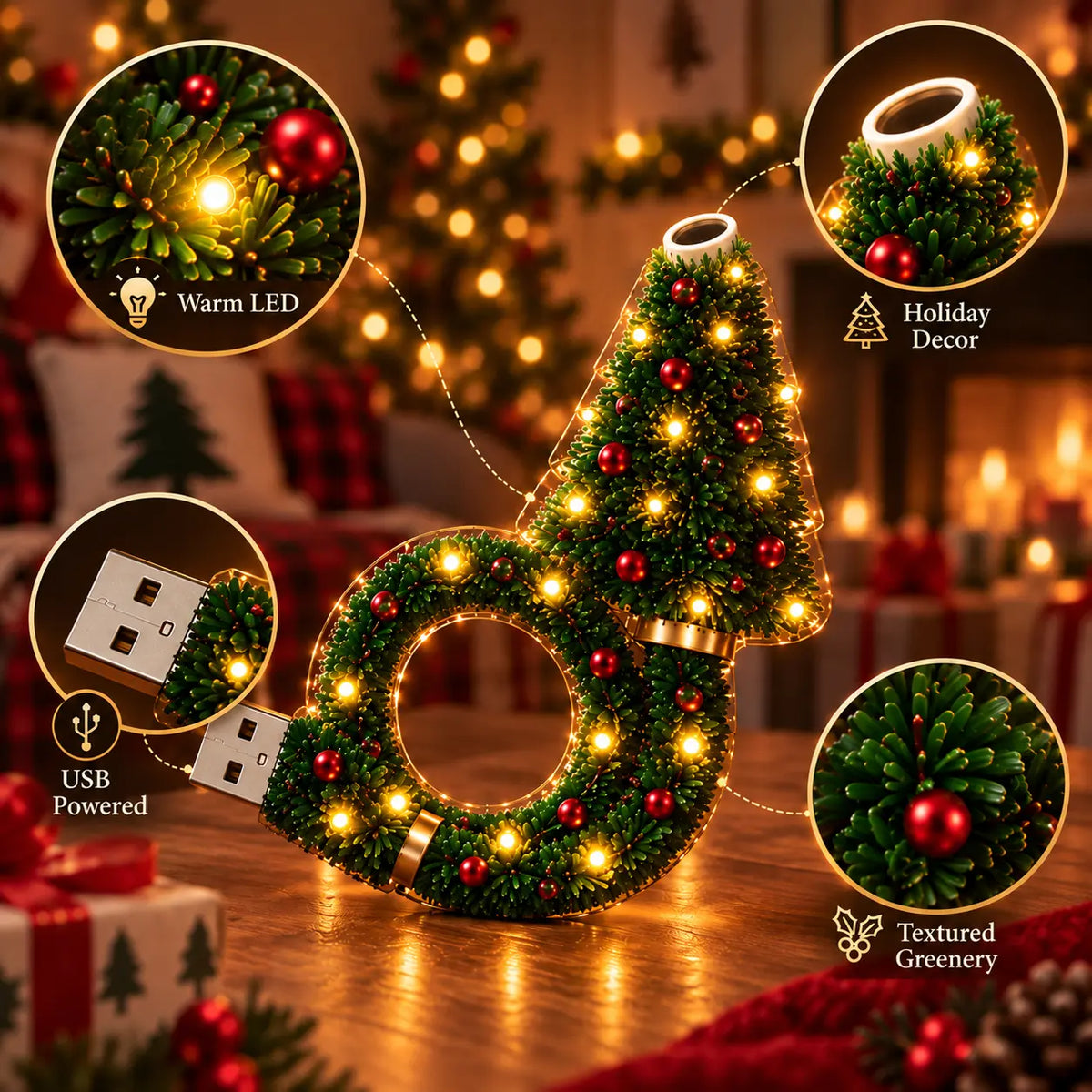 🎄🎃2026 New USB Plug-In Christmas Projector Night Light
