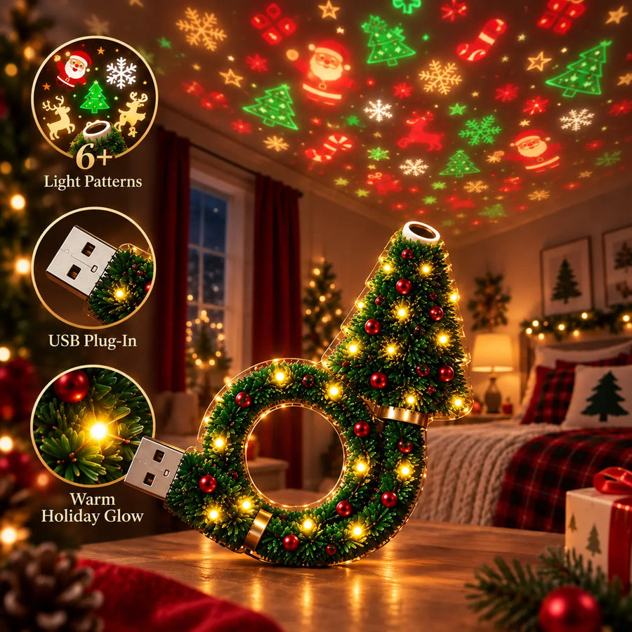 🎄🎃2026 New USB Plug-In Christmas Projector Night Light