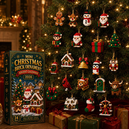 🧱 Last day to save 49% –  ⏳24-Day Mini Christmas Ornament Advent Calendar | 24 unique festive buildable designs with hanging loops—perfect for decorating Christmas trees, wreaths, and holiday displays（upsell）